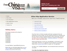 Tablet Screenshot of freechinavisa.org
